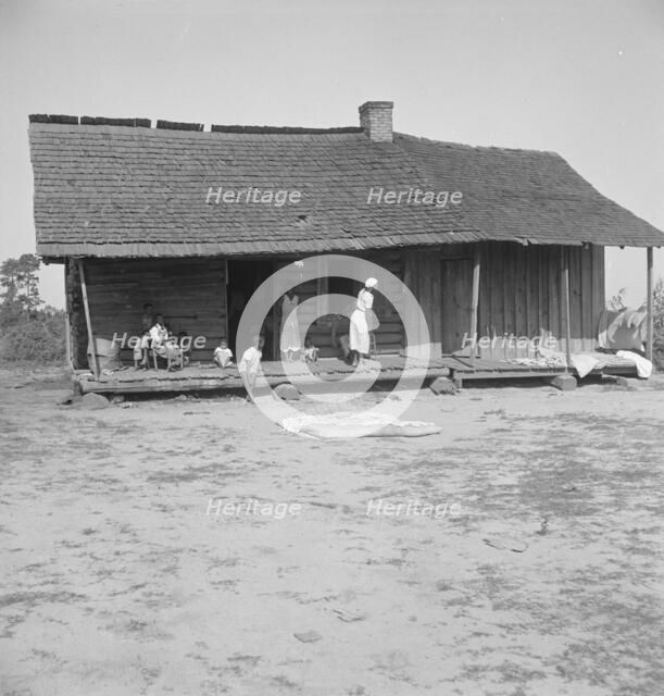 Colored tobacco sharecroppers home near Tifton, Georgia, 1938. Creator: Dorothea Lange.