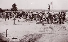 Colored Battery, Petersburg, June, 1864. Creator: Tim O'Sullivan