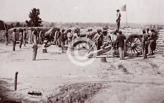 Colored Battery, Petersburg, June, 1864. Creator: Tim O'Sullivan.