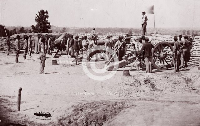 Colored Battery, Petersburg, June, 1864. Creator: Tim O'Sullivan.