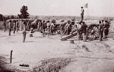 Colored Battery, Petersburg, June, 1864. Creator: Tim O'Sullivan