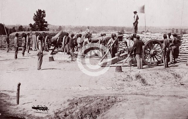 Colored Battery, Petersburg, June, 1864. Creator: Tim O'Sullivan.