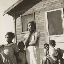 Colored family from near Houston, Texas. Been in California for two years. Husband came..., 1939. Creators: Farm Security Administration, Dorothea Lange