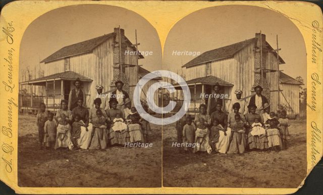 Colored group, Florida, c1850-c1930. Creator: A. D. Bonney.