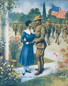 Colored man is no slacker, 1918. Creator: EG Renesch