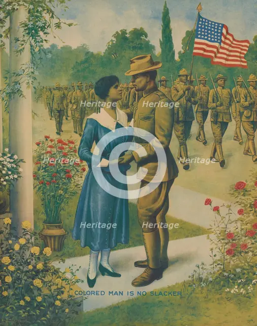 'Colored Man is No Slacker', 1918. Creator: Unknown.