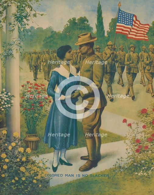 'Colored Man is No Slacker', 1918. Creator: Unknown.