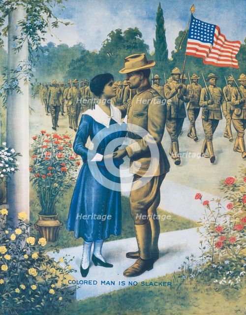 Colored man is no slacker, c1918. Creator: Unknown.