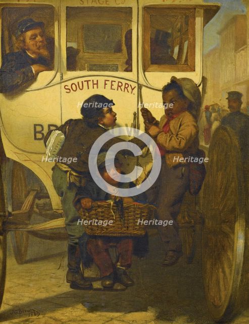 Colored People Not Allowed on This Line, 1863. Artist: Brown, John George (1831-1913)