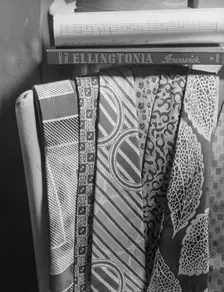 Colorful ties belonging to Duke Ellington, New York, 1943. Creator: Gordon Parks