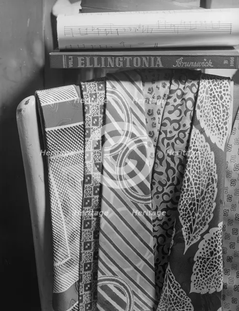 Colorful ties belonging to Duke Ellington, New York, 1943. Creator: Gordon Parks.