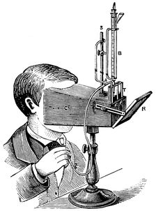 Colorimeter, after a design by Labilliardiere with modifications by Salleron, 1871. Creator: Unknown