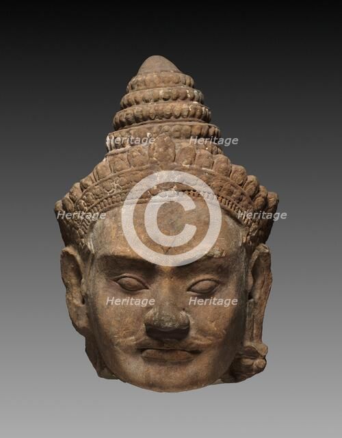 Colossal Head of a Deva, c. 1200. Creator: Unknown.