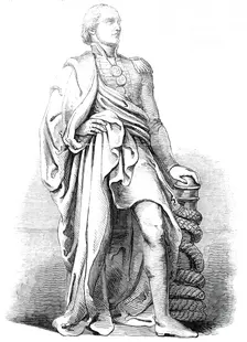 Colossal statue of Lord Collingwood, at Newcastle-upon-Tyne, 1845. Creator: Unknown