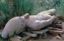 Colossal statue of Rameses I in situ, Memphis, Egypt, 13th century BC