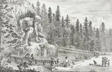Colossal Statue of the Apennines, 1653. Creator: Stefano della Bella