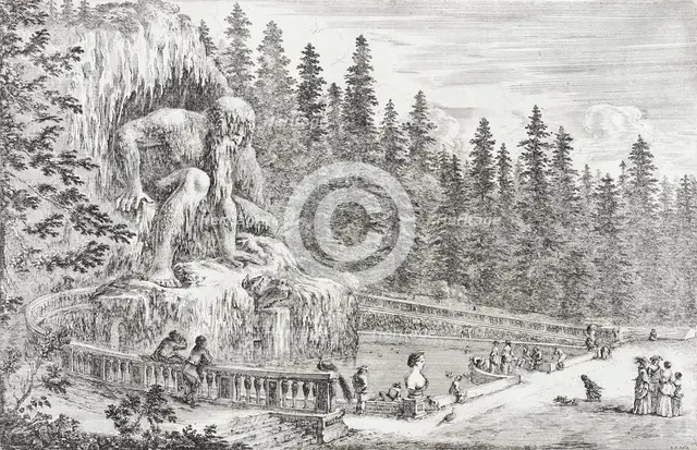 Colossal Statue of the Apennines, 1653. Creator: Stefano della Bella.