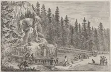 Colossal Statue of the Apennines, probably 1653. Creator: Stefano della Bella