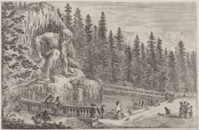 Colossal Statue of the Apennines, probably 1653. Creator: Stefano della Bella