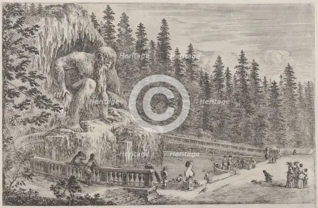 Colossal Statue of the Apennines, probably 1653. Creator: Stefano della Bella.