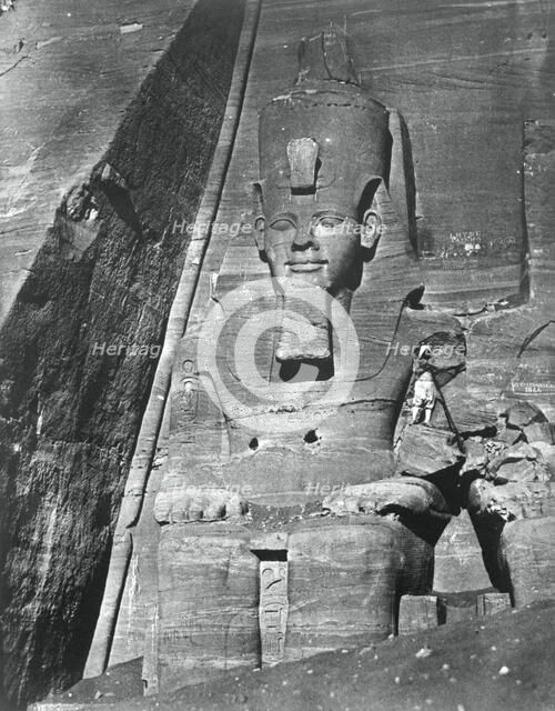 Colossal statue, Egypt, 1852.  Artist: Maxime du Camp