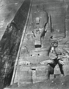 Colossal statue, Egypt, 1852. Artist: Maxime du Camp