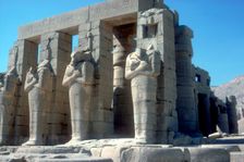 Colossal statues of Rameses II, The Ramesseum, Temple of Rameses II, Luxor, Egypt, c1300 BC