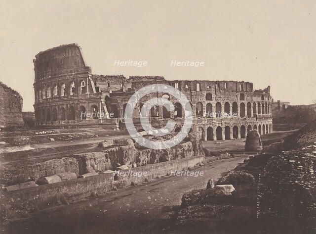 Colosseo (Anfiteatro di Flavio), 1848-52. Creator: Eugène Constant.