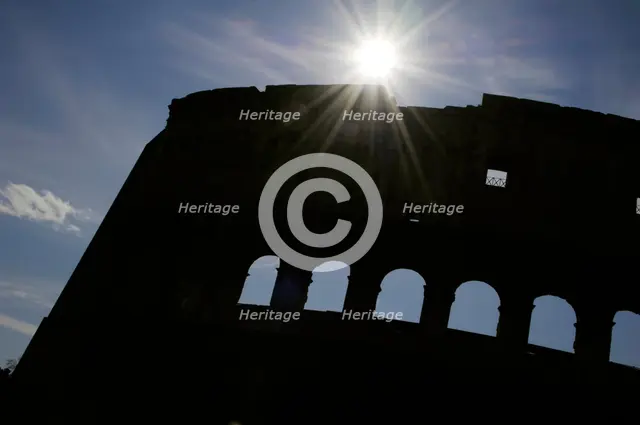 Colosseum or Flavian Amphitheatre, Rome, Italy, 2009. Creator: LTL.