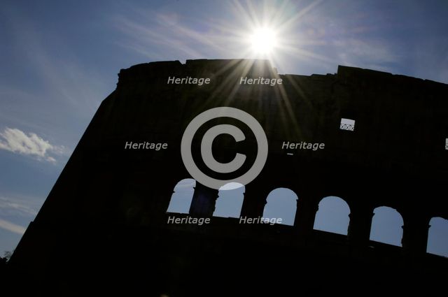 Colosseum or Flavian Amphitheatre, Rome, Italy, 2009. Creator: LTL.