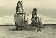 Colossi of Memnon at Thebes, Egypt, 1898. Creator: Christian Wilhelm Allers