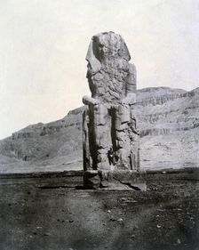 Colossi of Memnon, Thebes, Egypt, 1852