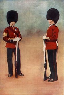 Colour-Sergeant and Private, the Scots Guards 1900. Creator: Gregory & Co