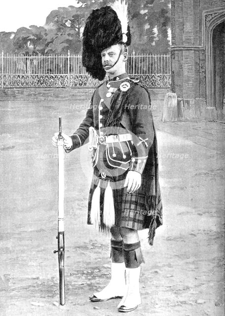'Colour-Sergeant, The Queen's Own Cameron Highlanders', c1880. Artist: Gregory & Co.