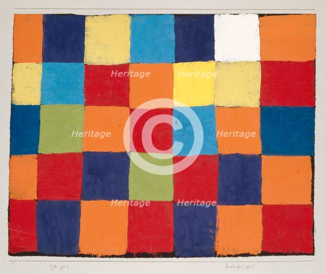 Colour Table "Qu 1", 1930. Creator: Paul Klee.
