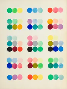 Coloured Plate representing sections at right angles with the secondary cross axes, 1868. Creator: William Benson