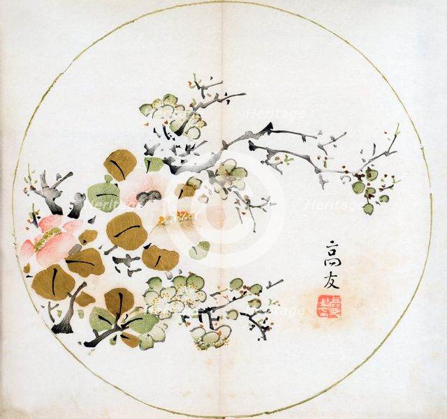 Coloured woodblock print from the Ten Bamboo Studio, Nanjing, China, c1643. Creator: Ten Bamboo Studio.