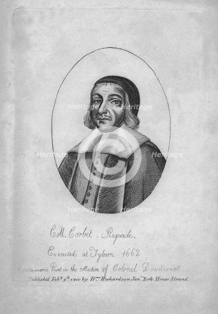'Coll. Corbet. Regicide', (1810).  Creator: Unknown.