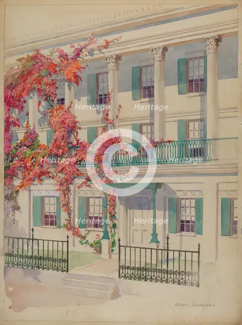 Collonade, c. 1936. Creator: Gilbert Sackerman.