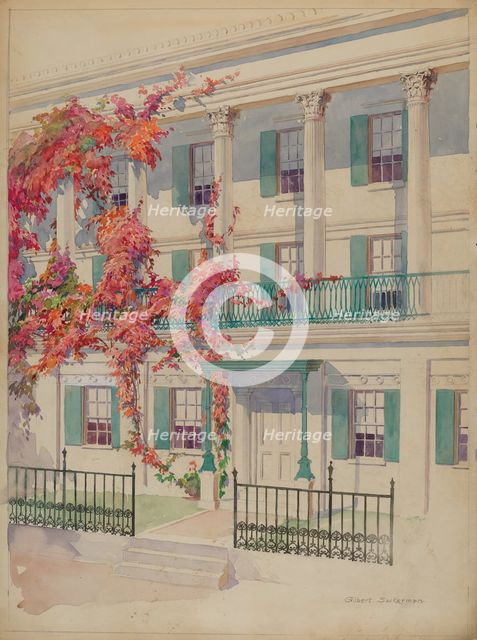 Collonade, c. 1936. Creator: Gilbert Sackerman.