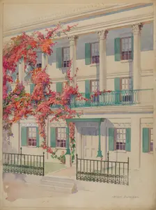Collonade, c. 1936. Creator: Gilbert Sackerman