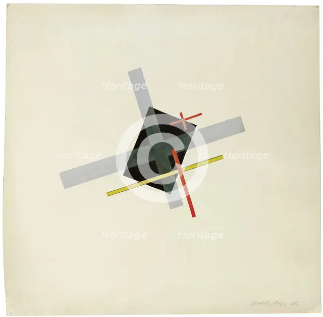 Collage With Black Centre, 1922. Artist: Moholy-Nagy, László (1895–1946)