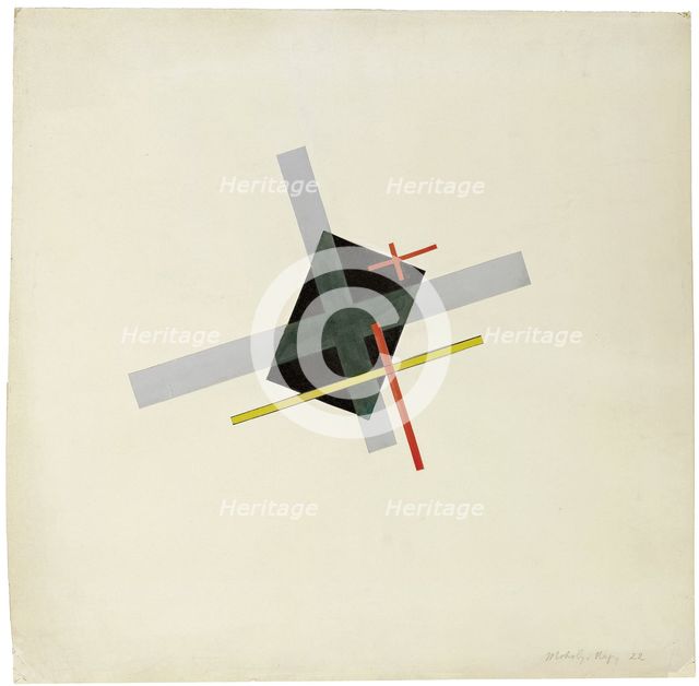 Collage With Black Centre, 1922. Artist: Moholy-Nagy, László (1895–1946)