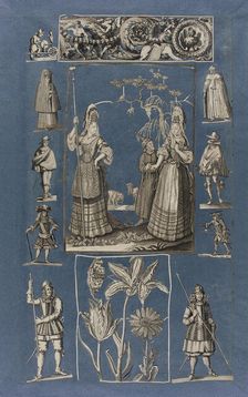 Collage, between 1690 and 1696. Creator: Unknown