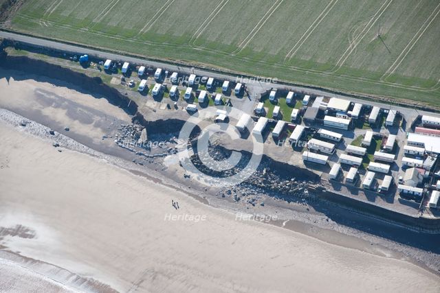 Collapse of sea wall defences at Ulrome Sands, East Riding of Yorkshire, 2014. Creator: Historic England Staff Photographer.