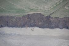 Collapsed pillbox on the beach, near Beacon Hill, East Riding of Yorkshire, 2014. Creator: Historic England Staff Photographer