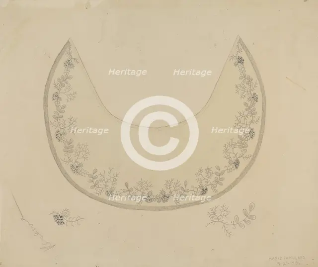Collar, 1936. Creator: Marie Famularo.