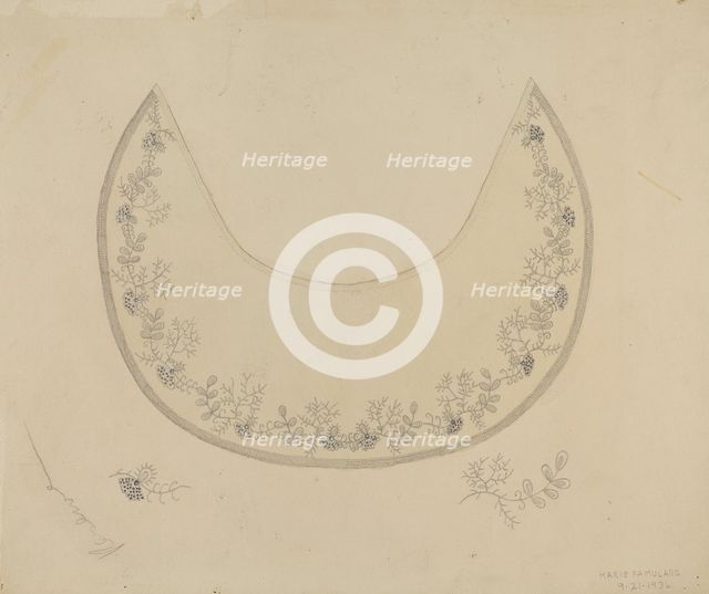 Collar, 1936. Creator: Marie Famularo.