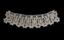 Collar or Cuff (Fragment), Brussels, 1860s. Creator: Unknown