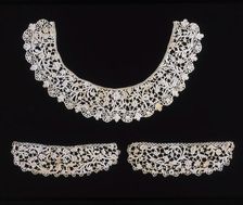 Collar and Cuffs (From a Border), Venice, Late 17th century. Creator: Unknown